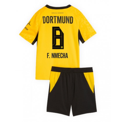 Stroje piłkarskie Borussia Dortmund Felix Nmecha #8 Koszulka Podstawowej dla dzieci 2026-27 Krótki Rękaw (+ szorty)
